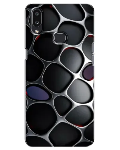Чехол для Samsung Galaxy A10s (A107) с картинкой «Объемная темная решетка»