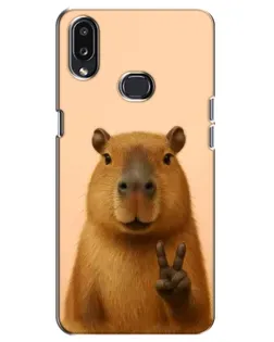 Чохол для Samsung Galaxy A10s (A107) з картинкою «Капібара вікторія»