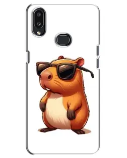 Чохол для Samsung Galaxy A10s (A107) з картинкою «Капібара в окулярах»