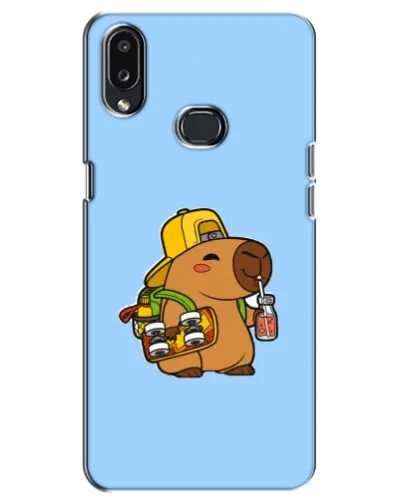 Чохол для Samsung Galaxy A10s (A107) з картинкою «Капібара на скейті»