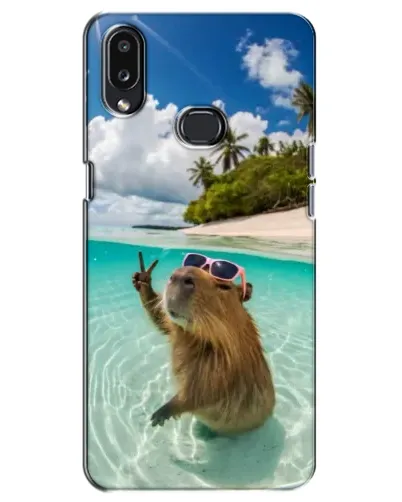 Чохол для Samsung Galaxy A10s (A107) з картинкою «Капібара на морі»