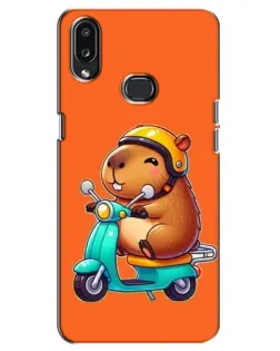 Чохол для Samsung Galaxy A10s (A107) з картинкою «Капібара на скутері»