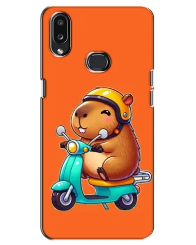 Чохол для Samsung Galaxy A10s (A107) з картинкою «Капібара на скутері»