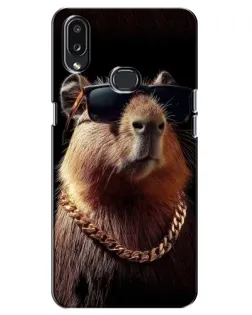 Чохол для Samsung Galaxy A10s (A107) з картинкою «Капібара золотий ланцюг»