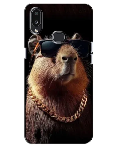 Чохол для Samsung Galaxy A10s (A107) з картинкою «Капібара золотий ланцюг»