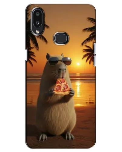 Чохол для Samsung Galaxy A10s (A107) з картинкою «Капібара з піцою»