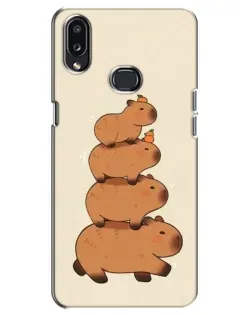 Чохол для Samsung Galaxy A10s (A107) з картинкою «Вежа з капібар»