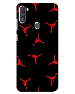 Чехол для Samsung Galaxy A11 (A115) с картинкой «Jordan Red Pattern»