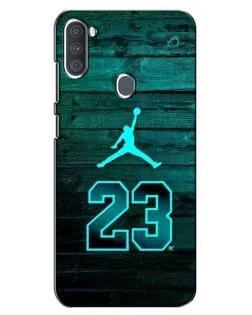 Чехол для Samsung Galaxy A11 (A115) с картинкой «Jordan Cyan 23»