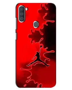Чехол для Samsung Galaxy A11 (A115) с картинкой «Jordan Red Smoke»