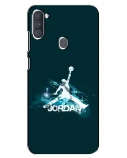 Чехол для Samsung Galaxy A11 (A115) с картинкой «Jordan Blue Fire»