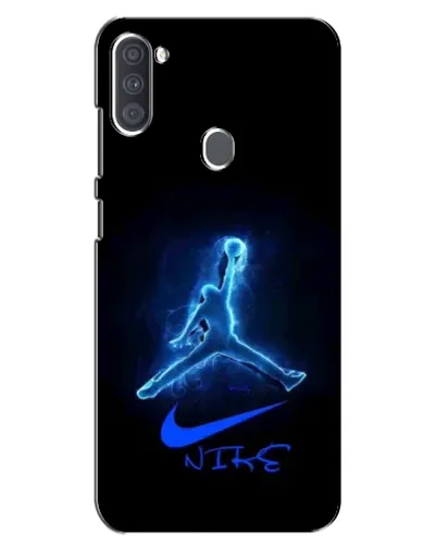 Чехол для Samsung Galaxy A11 (A115) с картинкой «Jordan Neon Blue»