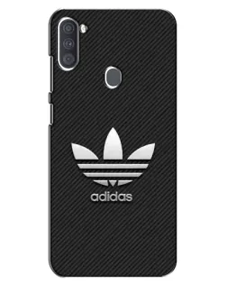 Чохол для Samsung Galaxy A11 (A115) з картинкою «Adidas Карбонова текстура»