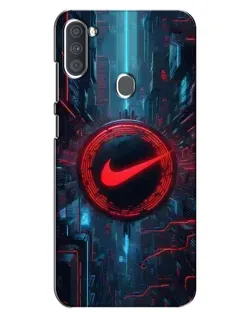 Чехол для Samsung Galaxy A11 (A115) с картинкой «Техногенный стиль Nike»