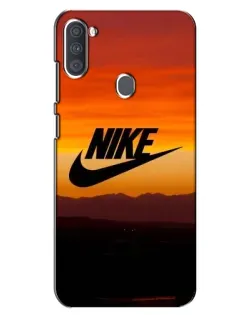 Чехол для Samsung Galaxy A11 (A115) с картинкой «Nike — вечерний горизонт»