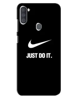 Чехол для Samsung Galaxy A11 (A115) с картинкой «Классический принт Nike»