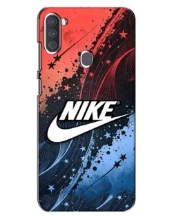 Чехол для Samsung Galaxy A11 (A115) с картинкой «Градиентный принт Найк»