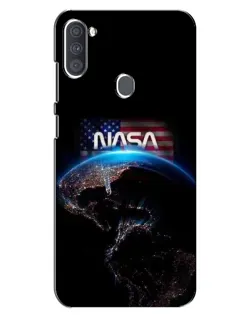 Чехол для Samsung Galaxy A11 (A115) с картинкой «Земля из космоса NASA»