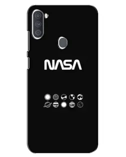 Чехол для Samsung Galaxy A11 (A115) с картинкой «NASA — технический принт»