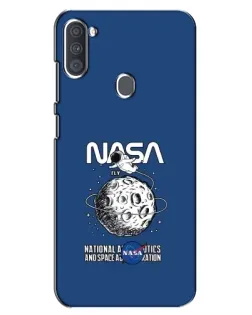Чехол для Samsung Galaxy A11 (A115) с картинкой «NASA — лунная миссия»