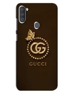 Чехол для Samsung Galaxy A11 (A115) с картинкой «Gucci — золотая бабочка»