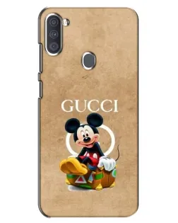 Чехол для Samsung Galaxy A11 (A115) с картинкой «Микки Маус Gucci — крафт»