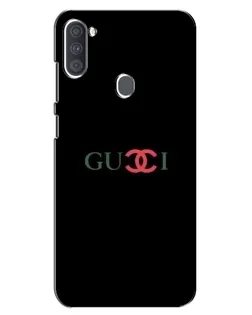 Чехол для Samsung Galaxy A11 (A115) с картинкой «Gucci — красный градиент»