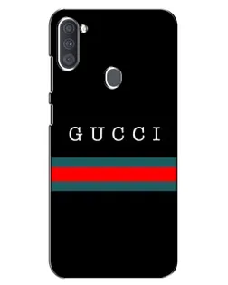 Чехол для Samsung Galaxy A11 (A115) с картинкой «Gucci — красный пояс»