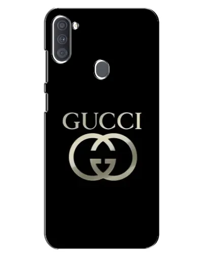 Чохол для Samsung Galaxy A11 (A115) з картинкою «Gucci — золото на чорному» Чохол для Samsung Galaxy A11 (A115) з картинкою «Gucci — золото на чорному»