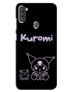 Чохол для Samsung Galaxy A11 (A115) з картинкою «Kuromi — чорний мінімалізм»