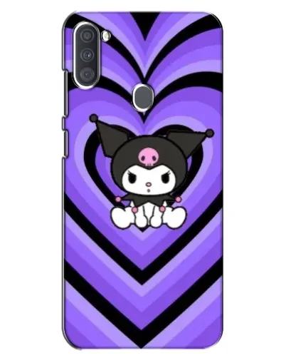 Чохол для Samsung Galaxy A11 (A115) з картинкою «Kuromi та фіолетові серця»