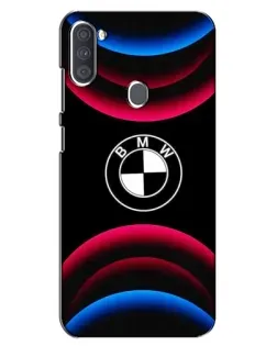 Чохол для Samsung Galaxy A11 (A115) з картинкою «Логотип BMW та неонові дуги»