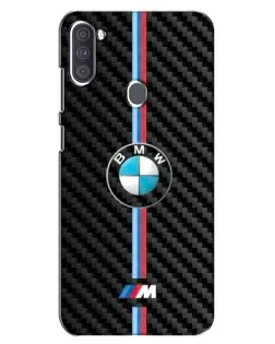 Чохол для Samsung Galaxy A11 (A115) з картинкою «Емблема BMW та карбон»