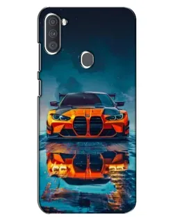 Чохол для Samsung Galaxy A11 (A115) з картинкою «BMW — золота емблема»