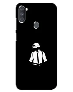 Чохол для Samsung Galaxy A11 (A115) з картинкою «PUBG — білий шолом»