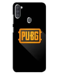 Чохол для Samsung Galaxy A11 (A115) з картинкою «PUBG — рамка лого»