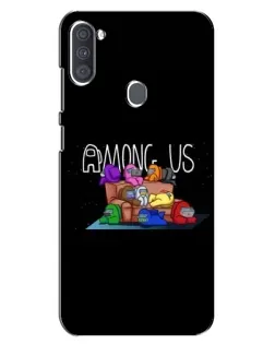 Чохол для Samsung Galaxy A11 (A115) з картинкою «Логотип Among Us»