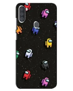 Чохол для Samsung Galaxy A11 (A115) з картинкою «Космічний патерн Among Us»