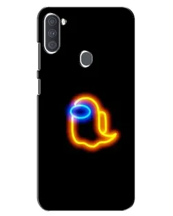 Чохол для Samsung Galaxy A11 (A115) з картинкою «Among Us неонове сяйво»
