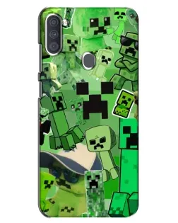 Чохол для Samsung Galaxy A11 (A115) з картинкою «Кріпери Minecraft»