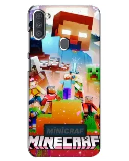 Чохол для Samsung Galaxy A11 (A115) з картинкою «Minecraft герої гри»