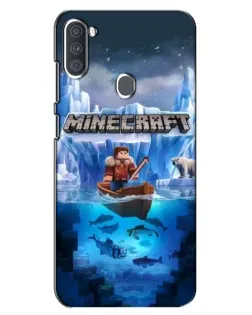 Чохол для Samsung Galaxy A11 (A115) з картинкою «Minecraft льодянийсвіт»
