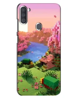 Чохол для Samsung Galaxy A11 (A115) з картинкою «Рожеве дерево Minecraft»