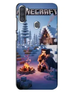 Чохол для Samsung Galaxy A11 (A115) з картинкою «Зимовий Minecraft»