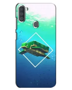 Чохол для Samsung Galaxy A11 (A115) з картинкою «Черепаха Minecraft»