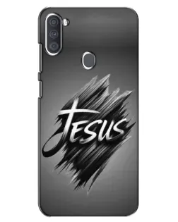 Чехол для Samsung Galaxy A11 (A115) с картинкой «Надпись Jesus Graffiti»