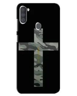 Чехол для Samsung Galaxy A11 (A115) с картинкой «Милитари Крест»