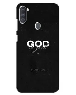 Чехол для Samsung Galaxy A11 (A115) с картинкой «GOD — Бог над всем»