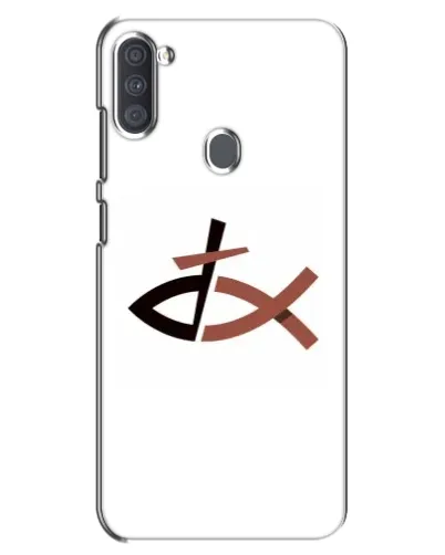 Чехол для Samsung Galaxy A11 (A115) с картинкой «Рыба и крест»