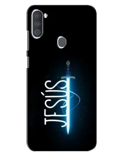 Чехол для Samsung Galaxy A11 (A115) с картинкой «Меч Духа Jesus»
